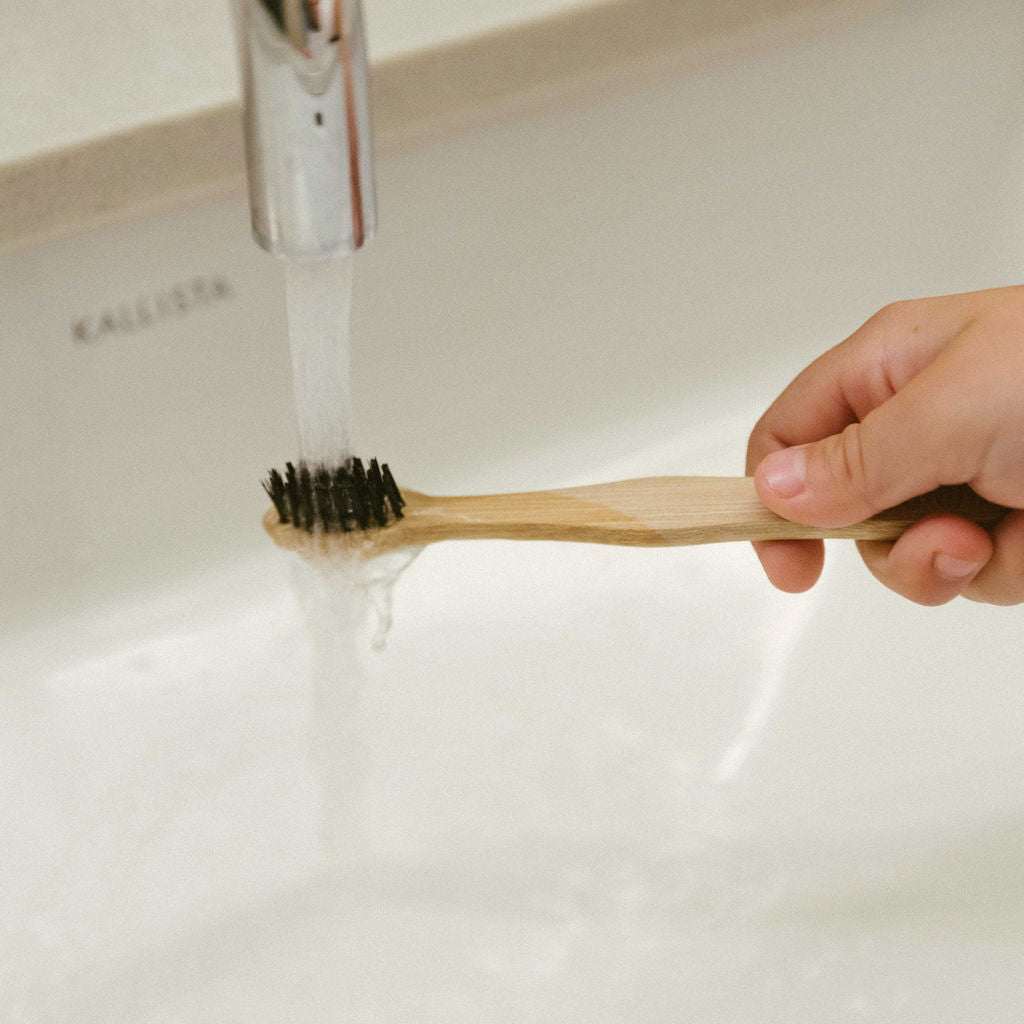 Wahi Bamboo Toothbrush - Adult 2 Pack with Pouch