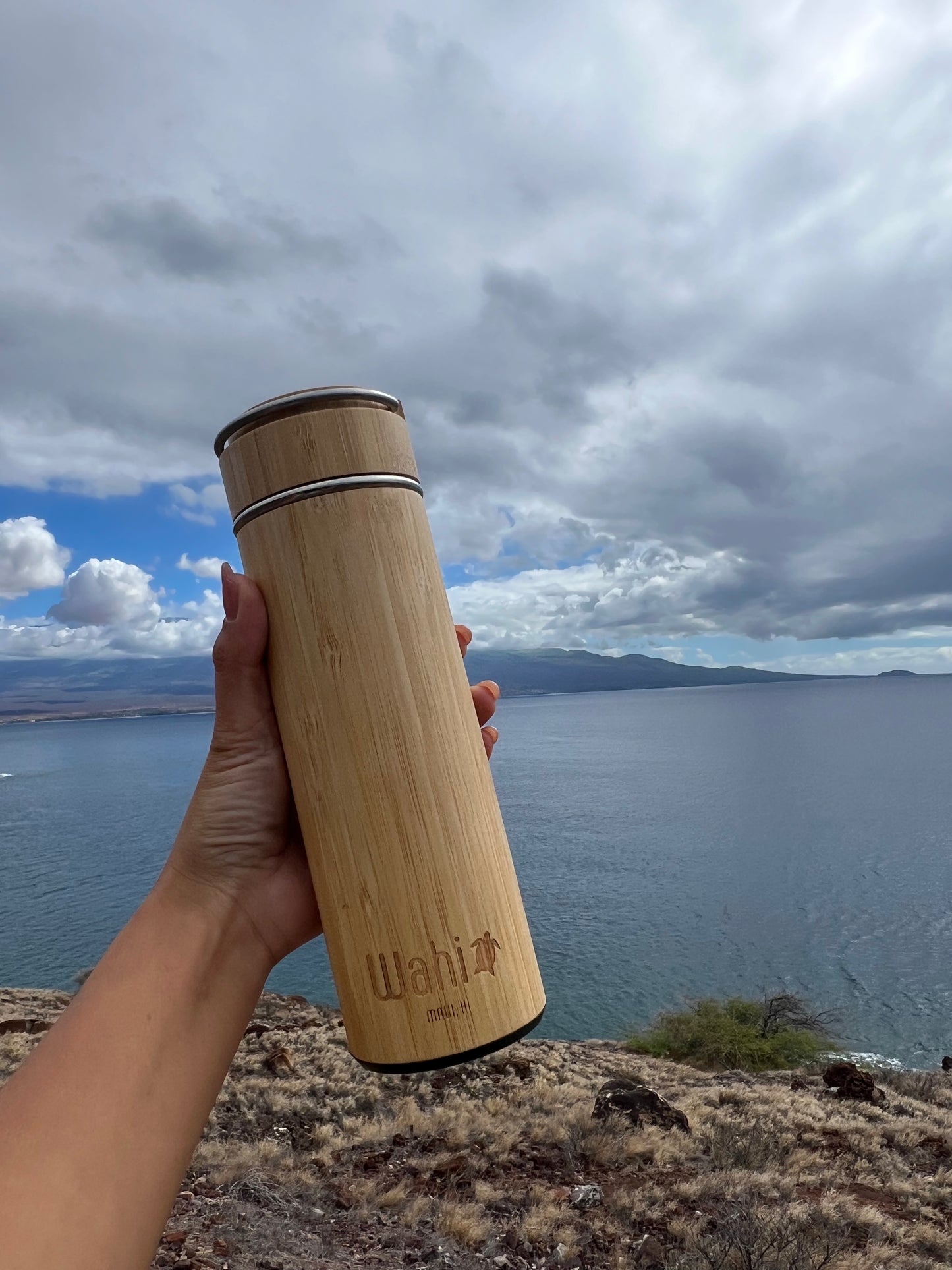 Bamboo Insulated Thermos with Removable Tea Infuser